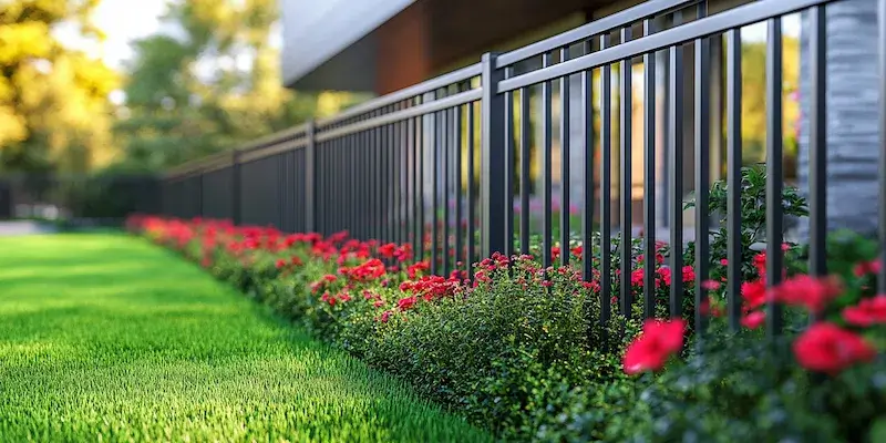 Moderne Zäune aus Polen