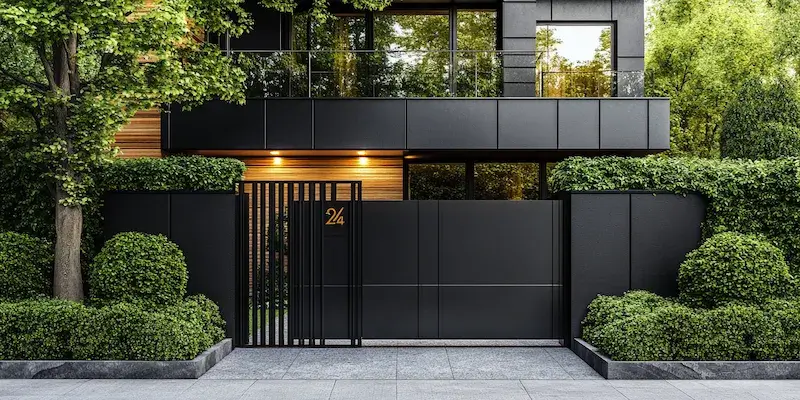 Polnische Metallzaune